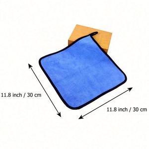 Toallas de Microfibra Gruesas de Terciopelo Coral de Secado Rápido, Bordadas Personalizadas, Ecológicas para Lavado de Autos - Product Image 3