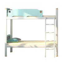 Lits superposés double étage pour dortoir d'usine, design moderne et simple, structure en fer, démontables, couleur et taille personnalisables, pour étudiants