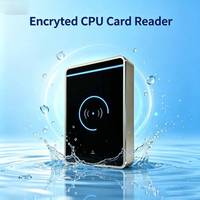 Lecteur de cartes CPU, lecteur de cartes intelligentes sans contact, encodeur de cartes IC, système de contrôle d'accès, lecteur RFID crypté anti-copie
