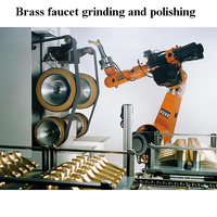 Machine de polissage automatique pour robinets en laiton et acier inoxydable, traitement de surface métallique