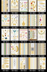 Temporal de Henna inspirado metálico tatuajes más de 75 Boho Mandala diseños en oro y plata (6 hojas) tatuajes - Product Image 3