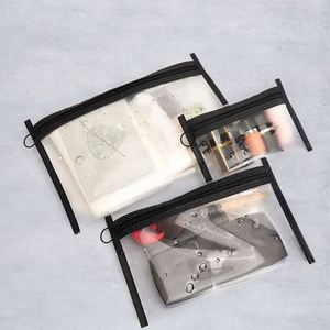 Women Cosmetic Bags Transparent Waterproof PVC <b>Toiletries</b> Organizer Large-capacity <b>Storage</b> Pouch - Product Image 3