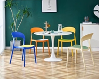 Chaises en plastique chaise empilable en plastique