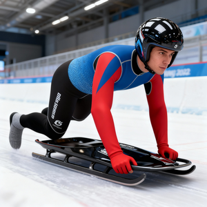 Combinaison de <span class=keywords><strong>luge</strong></span> aérodynamique coupe-vent et durable pour hommes, idéale pour l'entraînement sportif sur <span class=keywords><strong>glace</strong></span> - Product Image 2