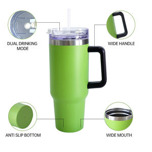 Taza termo de diseño Popular, regalo, precio de <span class=keywords><strong>compra</strong></span> a granel, acero inoxidable, 304, impresión personalizada aislada, Taza Termo de coche de 40oz con tapas patentadas - Product Image 3