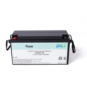 可充电12V 12.8V 150Ah磷酸铁锂4电池组锂离子电池，用于太阳能房车船用游艇电机 - Product Image 1