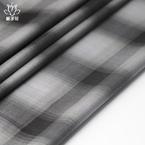 Livraison rapide 55 <span class=keywords><strong>laine</strong></span> 45 polyester tissu à carreaux peigné - Product Image 2