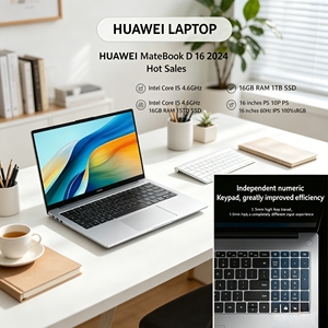 Oferta en HUAWEI MateBook D 16 2024 Linux Intel Core I5 4.6GHz 16GB RAM 1TB SSD 16 pulgadas 60Hz IPS 100%sRGB Portátiles Empresariales - Product Image 5