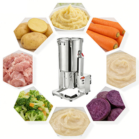 Robot culinaire commercial pour aliments pour animaux de compagnie, broyeur de viande congelée et de légumes, moteur en acier inoxydable 304 pour aliments pour chiens et chats