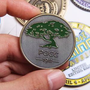 عملة تذكارية دائرية مخصصة بشعار مطبوع بالحرير الذهبي أو الفضي من إنتاج المصنع - Product Image 5