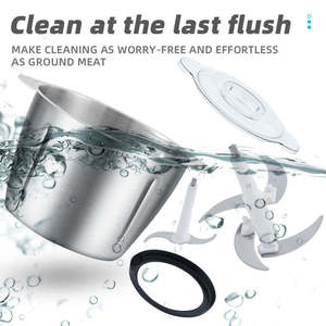 Keukenmachine 3L Hakken Vleesmolen Mixer Voedsel RVS Elektrische Voedselhakker - Product Image 4