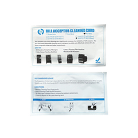 Carte de nettoyage de validateur d'accepteur de billet d'un dollar de pièce de monnaie de fente plate pour le distributeur automatique