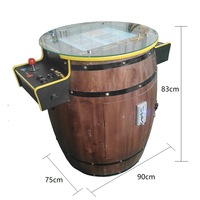 Machine d'arcade rétro à pièces de monnaie, modèle Factory 2025, avec support, machine d'arcade à pièces de monnaie en forme de tonneau de bière