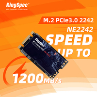 KingSpec جديد NVMe عالية الأداء NVMe PCIe 2242 M.2 SSD 512GB محرك الأقراص الصلبة الداخلي 512GB لأجهزة الكمبيوتر المحمول