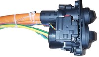 Nouvelle prise d'entrée EV Combo2 CCS2 JET 125A 150A, prise de charge de type 2 1000V DC, matériau ignifuge UL94 V-0