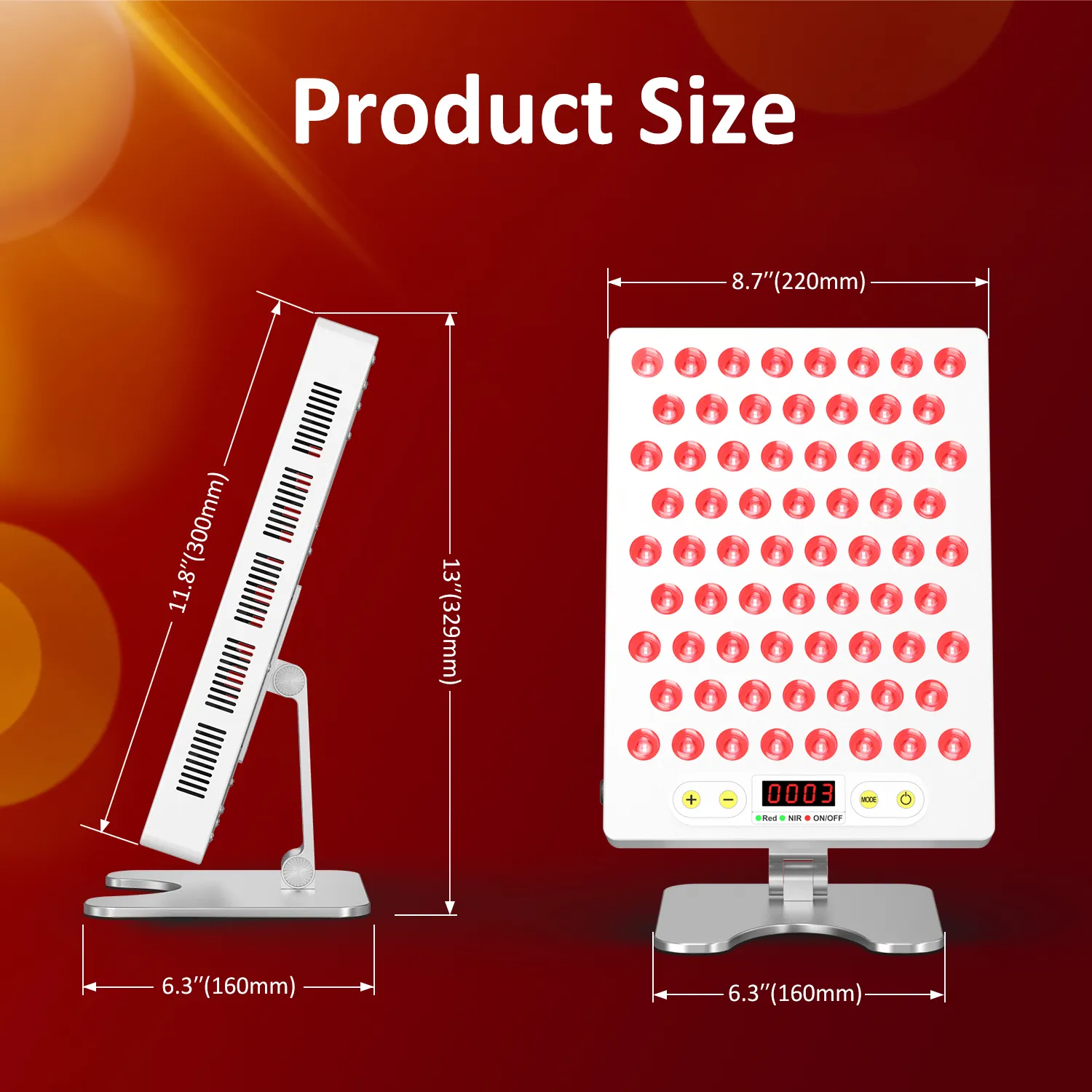 630nm 660nm 810nm 830nm 850nm Led Rood Licht Therapiepaneel