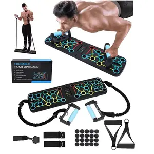 Çok fonksiyonlu ev fitness ekipmanları karın güçlendirilmesi cihazı katlanabilir spor push-up raf kurulu eğitmen