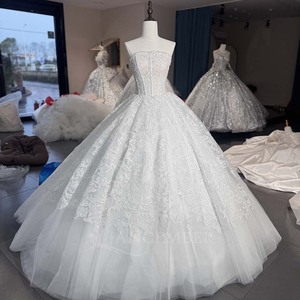 Wx364 Lace <b>Wedding</b> Dresses Embroidery Pattern Palace Style Temperament Dreamy Romantic <b>Wedding</b> Dress Jancember - Product Image 2