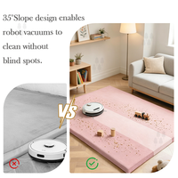 Nouveau tapis de jeu pour enfants en éponge épaisse inclinée anti-chute, tapis amovible antidérapant avec housse lavable, tapis tatami