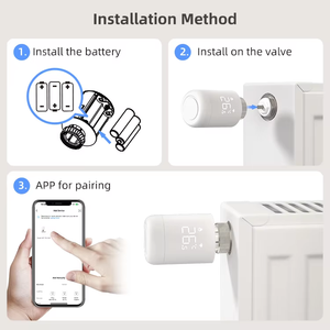 Langyeao Wifi hiện đại tuya wifi thông minh nhiệt Tản nhiệt van lập trình TRV cho nhà nhiệt điều khiển từ xa - Product Image 4