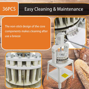 <span class=keywords><strong>Prix</strong></span> d'usine VNTKITCHEN Machine à diviser la pâte semi-automatique commerciale, arrondisseur, 36 pièces, coupe-pâte, boulangerie, diviseur de pâte haut de gamme - Product Image 4