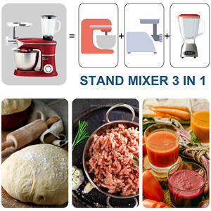 Batidora Profecional Hỗ Trợ Nhà Bếp 6L Phổ Đứng Mixer Điện Xử Lý Thực Phẩm Với Thịt Mincer Máy Xay Sinh Tố - Product Image 3