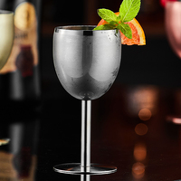Onbreekbare 150ml 5oz Kelk Goblet Voedselveilig 304 RVS Proefbeker Drinkglas Cocktailwijnglas voor Bar Feest Restaurant