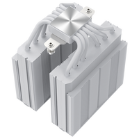 COOLLEO Etian P60TP Blanc V3 Radiateur d'ordinateur 6 caloducs Refroidisseur d'air CPU Refroidissement LGA115X/1200/1700/1851AMD Ryzen Deep Cooling
