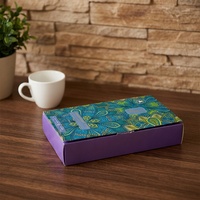 Insert Flap Book Style Eco-friendly Biodegradable Plastic Tray Auto-lock Bottom Paperboard Cosmetic Box with Matt Lamination