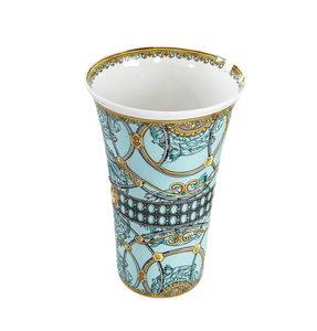 Jarrón de Cerámica con Forma de Cuerno Nórdico, Decoración Moderna y Sencilla de Porcelana para el Hogar, Decoración para Sala de Estar y Mueble de TV - Product Image 1