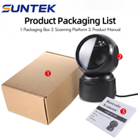 Escáner de Códigos de Barras, Lector de Códigos QR, Interfaz USB, Plástico, Disponible en Stock, Imagen Óptica, Fácil Operación para el Mercado SUNTEK