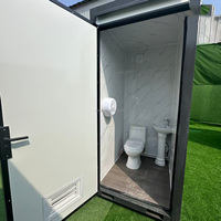 Cabine de toilette moderne en acier portable de haute qualité, facile à installer, pour chantier de construction