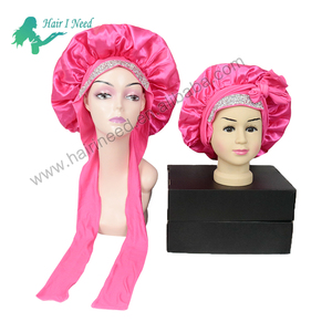 Bonnets personnalisés <span class=keywords><strong>en</strong></span> gros <span class=keywords><strong>bonnet</strong></span> de nuit <span class=keywords><strong>en</strong></span> <span class=keywords><strong>satin</strong></span> pour femmes chapeau de nuit à double épaisseur <span class=keywords><strong>bonnet</strong></span> de nuit <span class=keywords><strong>en</strong></span> <span class=keywords><strong>satin</strong></span> avec logo personnalisé - Product Image 4