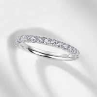 Ensemble de bagues de mariage torsadées en argent sterling S925 avec moissanite couleur D VVS1 pour femme, plaqué rhodium, certifié GRA