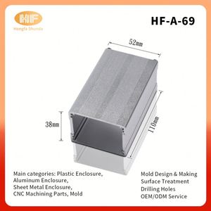 Split Type Inverter Control Box <b>Enclosure</b> OEM ODM Custom Aluminum Alloy Extrusion IP54 Industrial Electric Powder Coated - Product Image 2