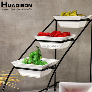 Equipo de Catering Huadison, Equipo de Cafetería Buffet, Servidor de Buffet de Cerámica, Exhibidor de Frutas para Bodas y Hoteles - Product Image 4