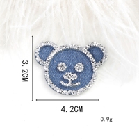 Patchs thermocollants en jean avec strass, motifs cœur et étoile, appliques 3D en cristal pour vêtements et sacs, vente en gros, en stock