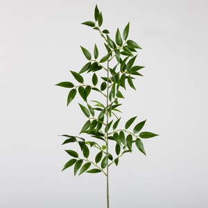 Composition florale de table pour mariage, feuilles artificielles de Ruscus italien, branche de bambou, haute qualité - Product Image 3