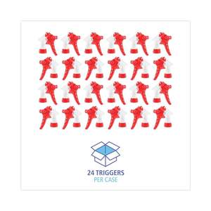 Rociador de Tubo de 8 Pulgadas Boardwalk BWK09227 para Botellas de 16-24 Onzas Botellas Rojas/Blancas (24/Caja) Producto de Limpieza de Botellas - Product Image 3