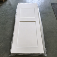 2 Panel Shaker Beyaz Astarlı Kalıplanmış HDF Kapı Kaplaması, Tam Levha Kesilmemiş, ABD ve Kanada Kapı Üreticileri için Çoklu İç Kesim Boyutları