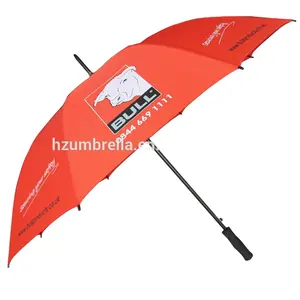 Guarda-chuva da impressão do logotipo, guarda-chuva reto do sol e da chuva da impressão do golfe