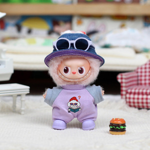 Fourth Generation Mini L Bubu Doll Clothes Onesie 10cm Vinyl Keychain Blind <b>Box</b> Outfit Unisex Youth Fashion - Product Image 1