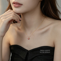 Collier pendentif en forme de cœur en nacre naturelle plaqué or 18 carats en argent 925 Damila Jewelry pour femmes, cadeau pour la Saint-Valentin