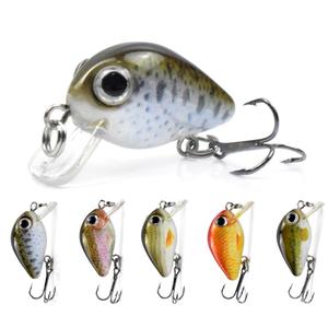 Mồi câu crankbait mini 2.8CM 1.7G, mồi giả lặn, thân nhựa cứng chân thực, mắt 3D, móc đơn - Product Image 6