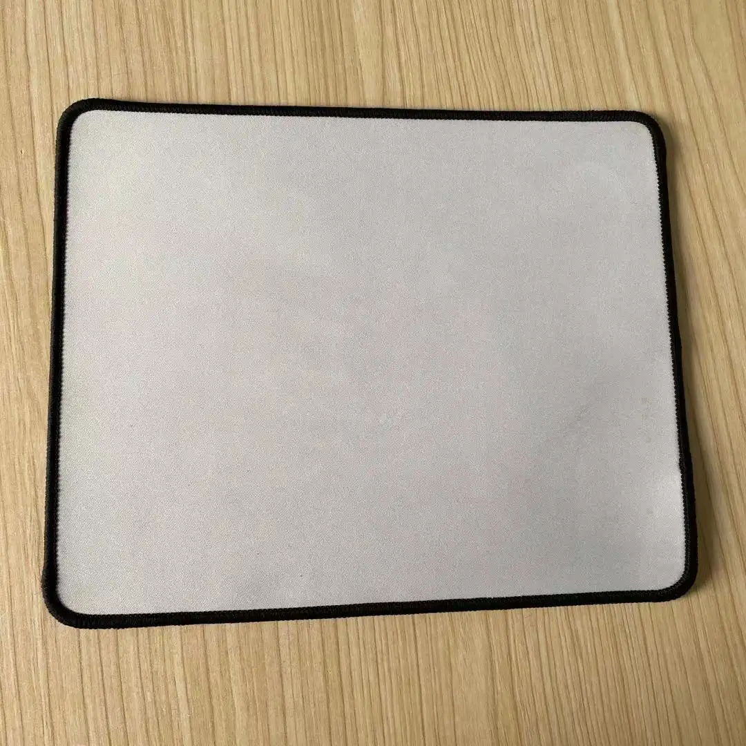 20*25*0.3cm sublimation mouse pad with sealing side polyester for printing rubber gaming mouse pad
