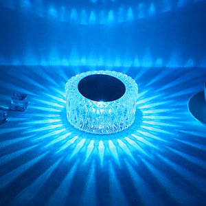 Rose Crystal LED <strong>Table</strong> Lamp Bedroom USB Charging Bedside Romantic Night Light Petal Atmosphere Tableware Indoor Multicolor - Product Image 4