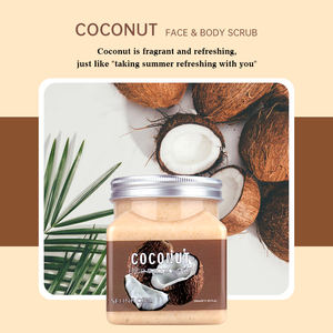 6 colores Aloe Vera Mango limón <span class=keywords><strong>aguacate</strong></span> melocotón <span class=keywords><strong>planta</strong></span> Coco Natural orgánico exfoliante cara cuerpo exfoliante Etiqueta Privada para Baño - Product Image 5