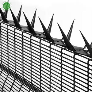 Clôture paysagère en acier au carbone à vue dégagée avec barrières anti-escalade, traitée thermiquement et galvanisée, design moderne, <span class=keywords><strong>hauteur</strong></span> de 6 pieds - Product Image 5