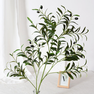 Flower Delight - Rama de Olivo Artificial de 100 cm, Flor de Seda, Decoración del Hogar, Accesorios de Fotografía para Exteriores - Product Image 2