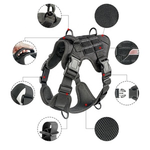 Tactical <strong>Dog</strong> Vest <strong>Harness</strong> with Removable Backpack Heavy Duty No-Pull <strong>Military</strong> Training <strong>Dog</strong> Saddlebag for Hiking - Product Image 2